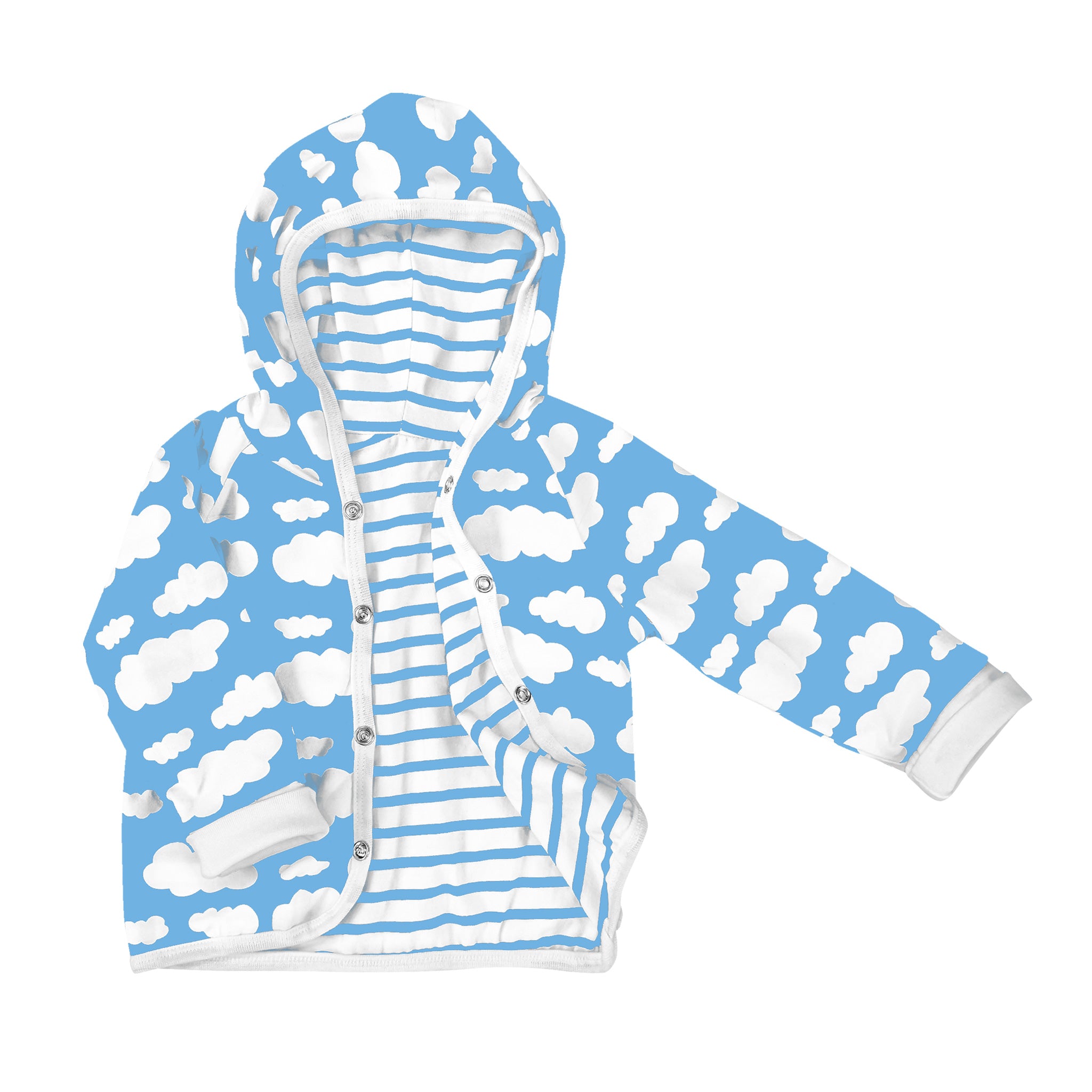 Hoodie/Jacka Ljusblå Moln