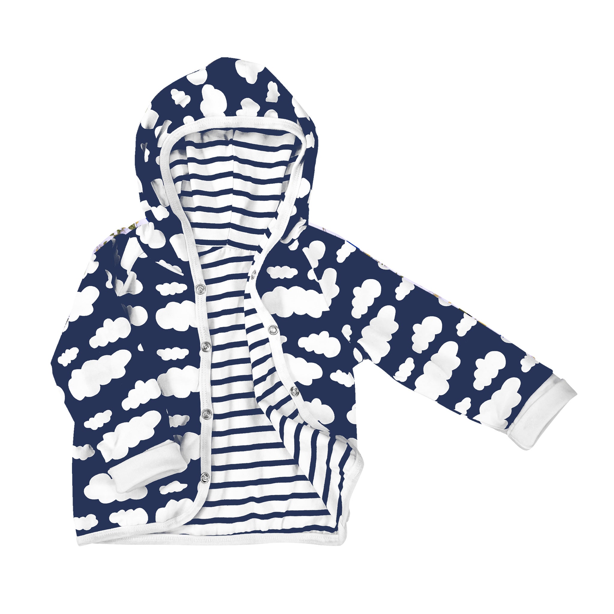 Hoodie/Jacka Marinblå Moln